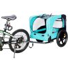 Light Green Foldable Pet Jogging Stroller Dog Carriers Bicycle Trailer Pet Dog Cat Bike Trailer