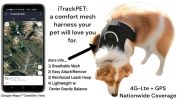 NEW GSM GPRS Mini Pet GPS Waterproof Tracker with Collar for Dogs/Cats Size:L