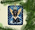 Portuguese Water Dog My Angel Porcelain Ornament Christmas Tree Hanging Decorations for Home Christmas Holiday, Rectangle, Gift, Multicolor