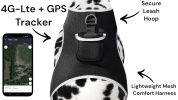 Collar Mini Cat Dog Tracking Chip Pet Locator Rechargeable GPS Tracker Size:L