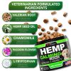 Hemp Calming Chews for Dogs with Anxiety and Stress Dog Calming Treats Dog Anxiety Relief Melatonin for Dogs Hemp Oil for Dogs 120 Treats