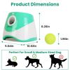 Automatic Dog Ball Launcher Included 6 Tennis Balls Dog With 3 Adjustable Launch Distance Interactive Ball Thrower Fetch Machine For Small Medium Dogs