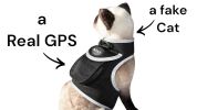 Pocket Cat Dog GPS Tracking Collar Device Realtime Tracker Waterproof Size:L