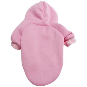 Pet Sweatshirt With Hoodie; Machine Washable Sweater For Dogs Puppies Sweater Clothes Apparel (Color: Pink, size: M)