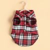 Pet Plaid Shirt For Small & Medium Dogs; Classic Dog Shirt Dog Polo T-Shirt; Pet Apparel